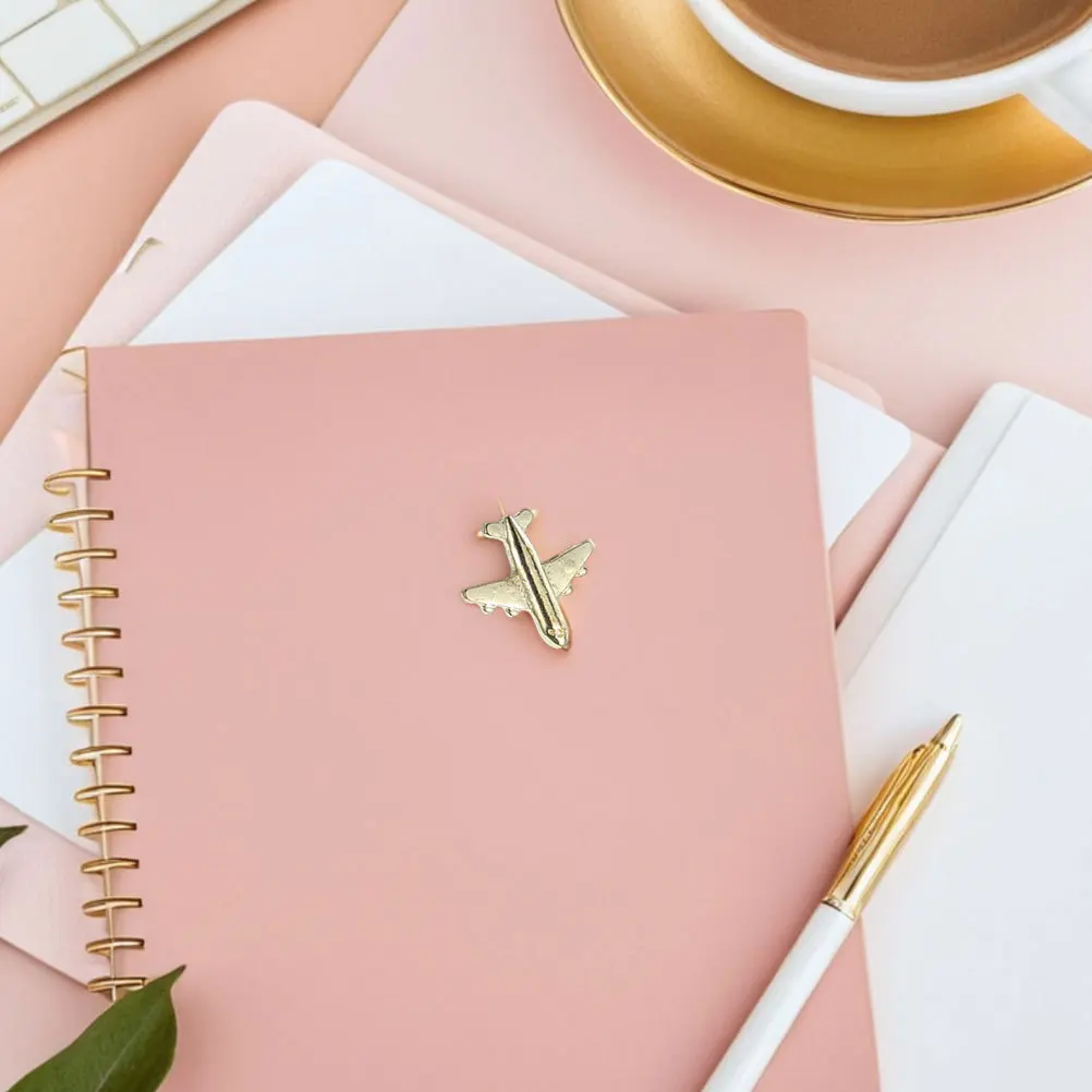 48 個クリエイティブ飛行機プッシュピン装飾画鋲金属コルクボードオフィスホームデコレーション画鋲かわいいオフィス学校装飾