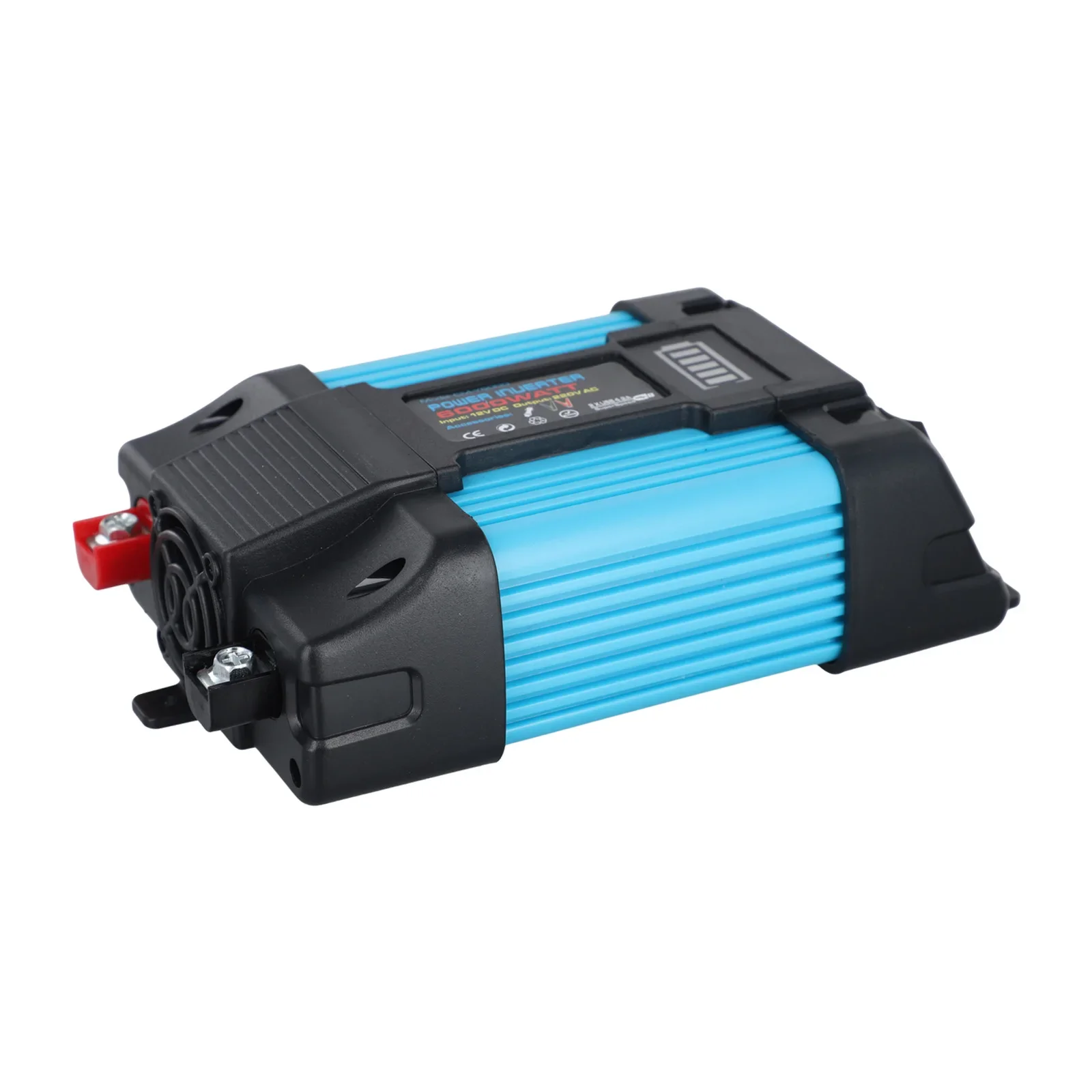 6000W Car Power Inverter DC12V To AC110/220V Pure Sine Wave LCD Display Dual USB Charging Ports High Power Output