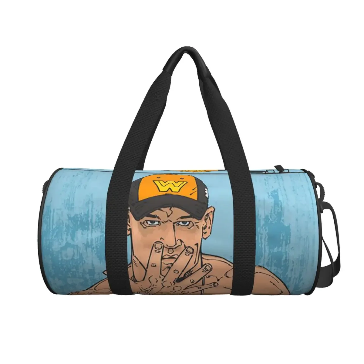 

John Cena Respect Earn It Cartoon Wrestler Большая спортивная сумка Многофункциональная дорожная сумка Duffle Сумки Сумка для фитнеса