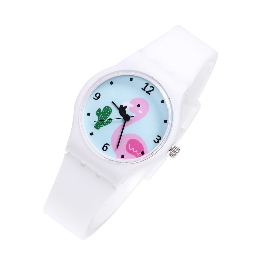 

Kids Watch Children Silicone Quartz Adorable Student Durable Comfortable Timekeeping Birthday Flamingo Lovely Unique Fashionable