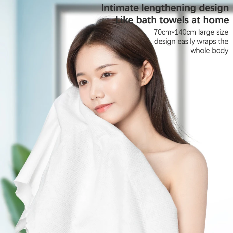 70x140cm Large Disposable Bath Towel Portable Travel Cleaning Soft Compressed Towel Quick-Drying Towel Shower Washable Towel