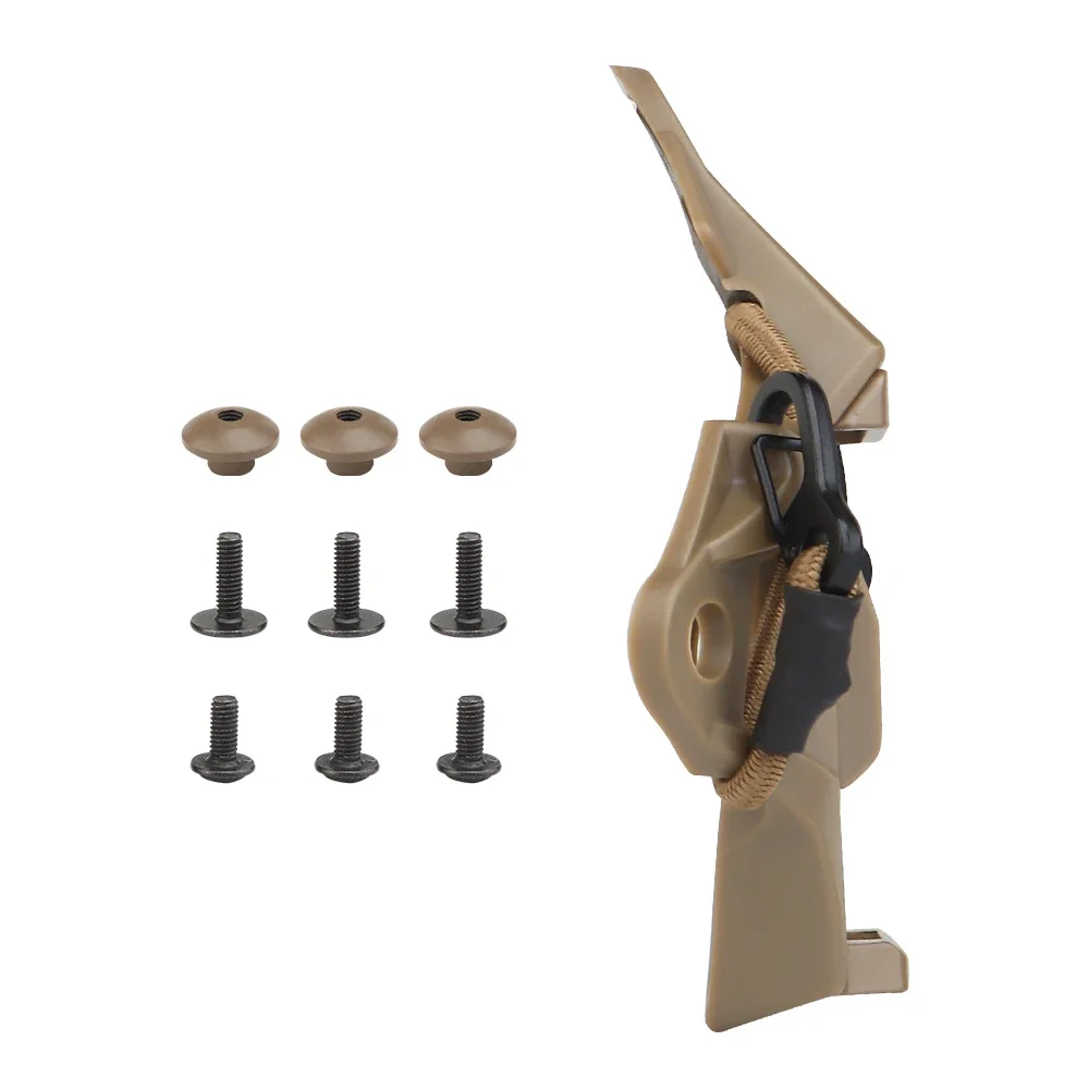 Adattatore per montaggio NVG a tre fori con protezione VAS per casco tattico per casco da tiro rapido accessori per staffa per dispositivo di