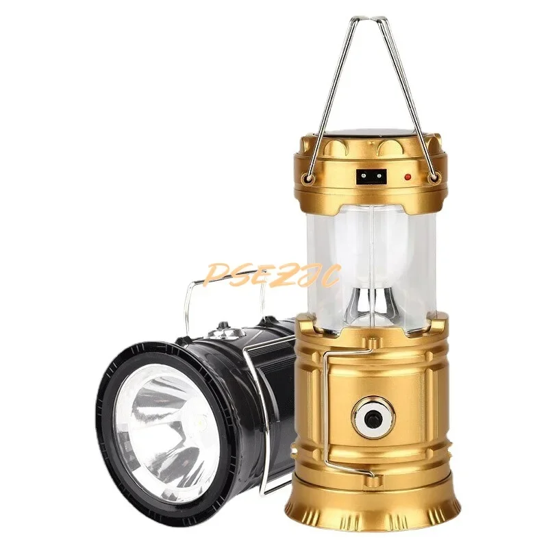 Outdoor Horse Lantern Camping Light Solar Rechargeable LED Camping Tent Multi Functional Portable Stretching Light