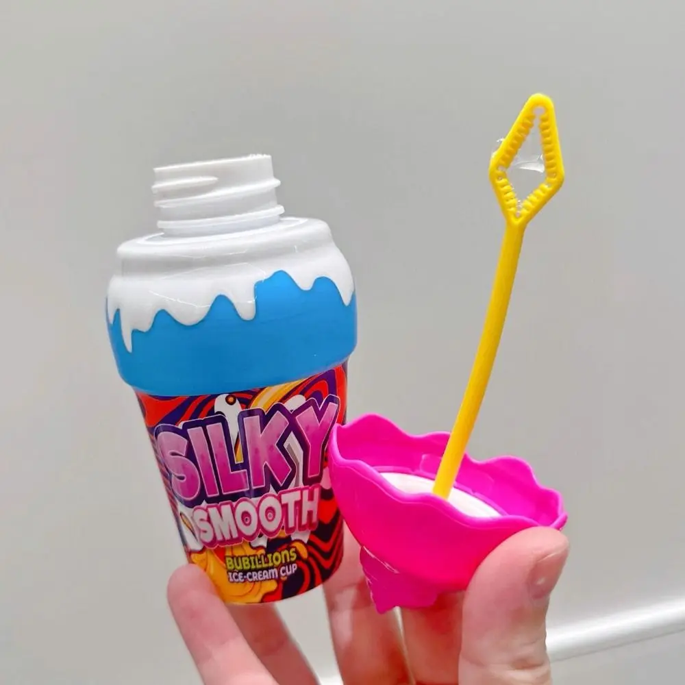 

Ice Cream Shape Children Bubble Blowing Inverted Without Spilling Liquid 30ML Bubble Bottle Handheld Portable Bubble Water