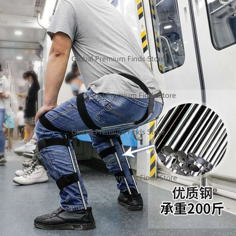 Wearable invisible seat exoskeleton, wearable chair for the human body, ma-gic chair