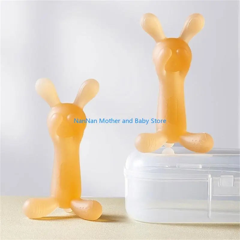 

Toddler Infant Newborns Teething Relief Toy Rabbit Baby Soothing Teether Baby Teether Toy Educational Toy
