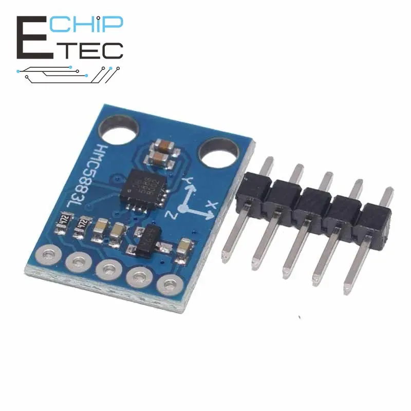 

GY-273 3V-5V HMC5883L Triple Axis Compass Magnetometer Sensor Module Three Axis Magnetic Field Module For Arduino