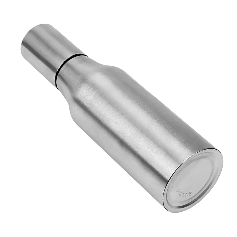 موزع الزيت من الفولاذ المقاوم للصدأ لوازم المطبخ مانعة للتسرب قارب مرق متين صلصة الصويا زجاجة زيت الزيتون علبة زيت 750 مللي