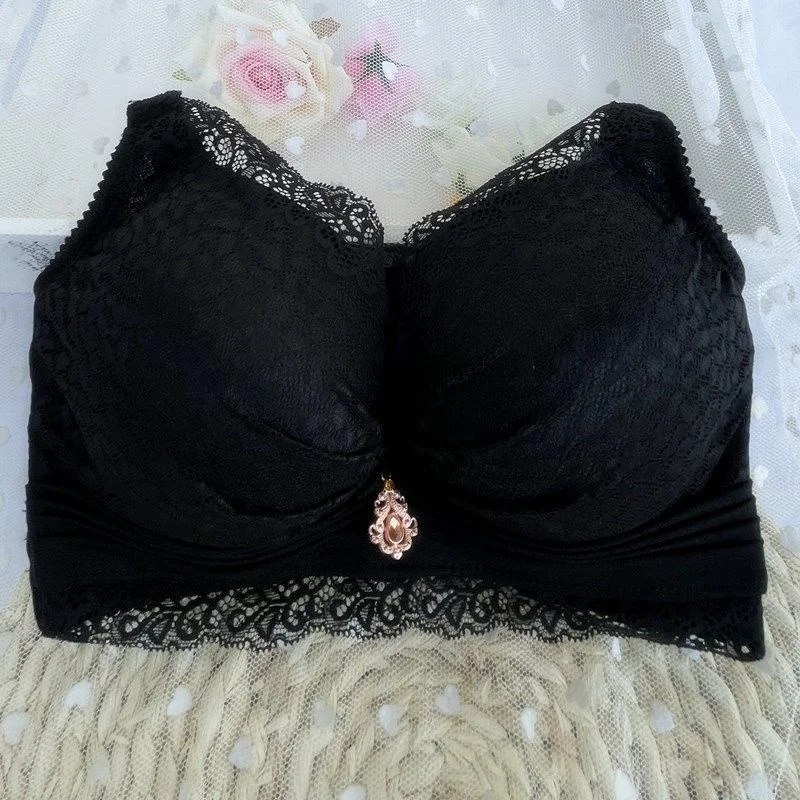 8cm Small Chest a Cup Gathering Thickened Bra Super Thick 9cm Small Flat Chest Bra Super Gathering Upper Support Showcase Bra