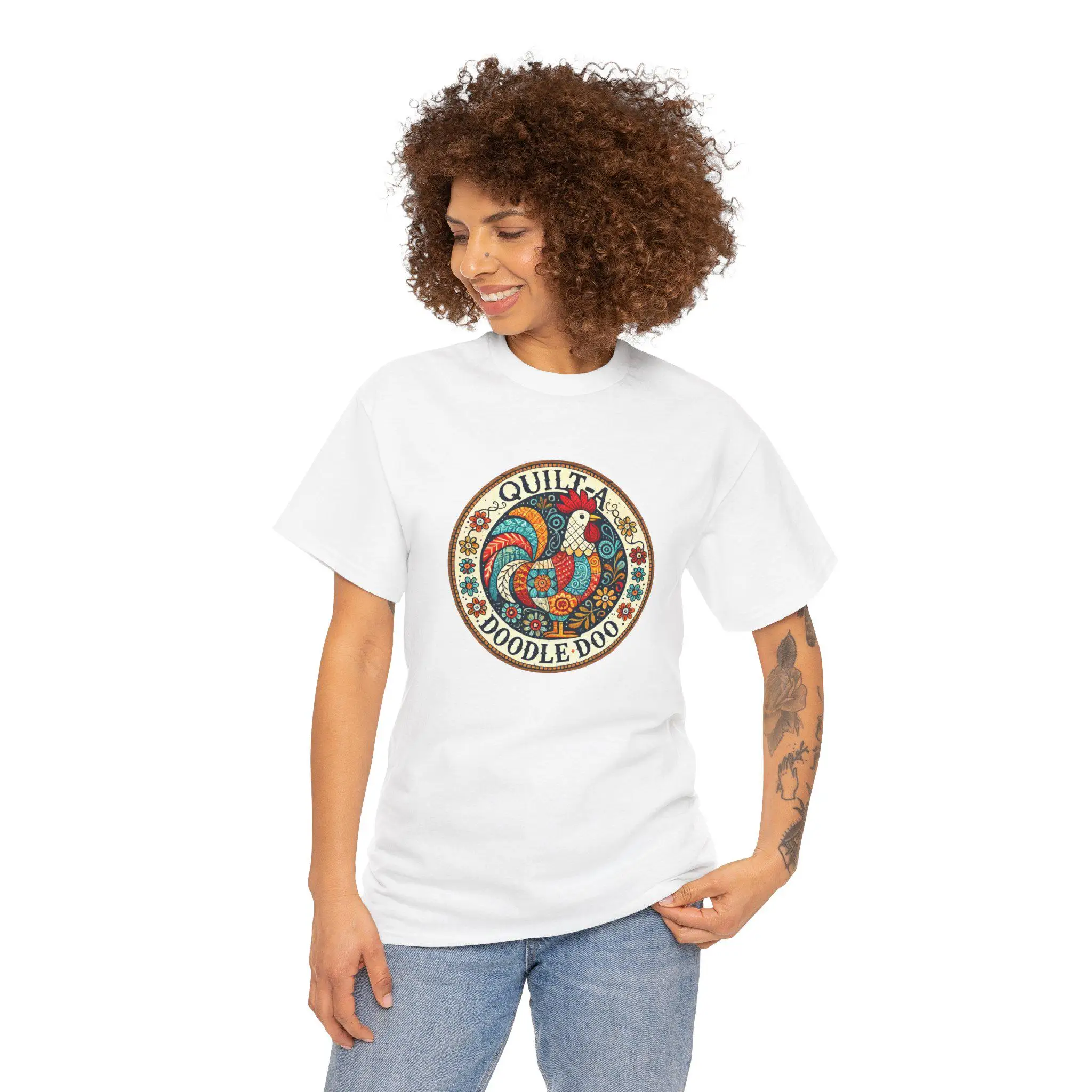 

Quilt A Doodle Doo Quilted Rooster T Shirt