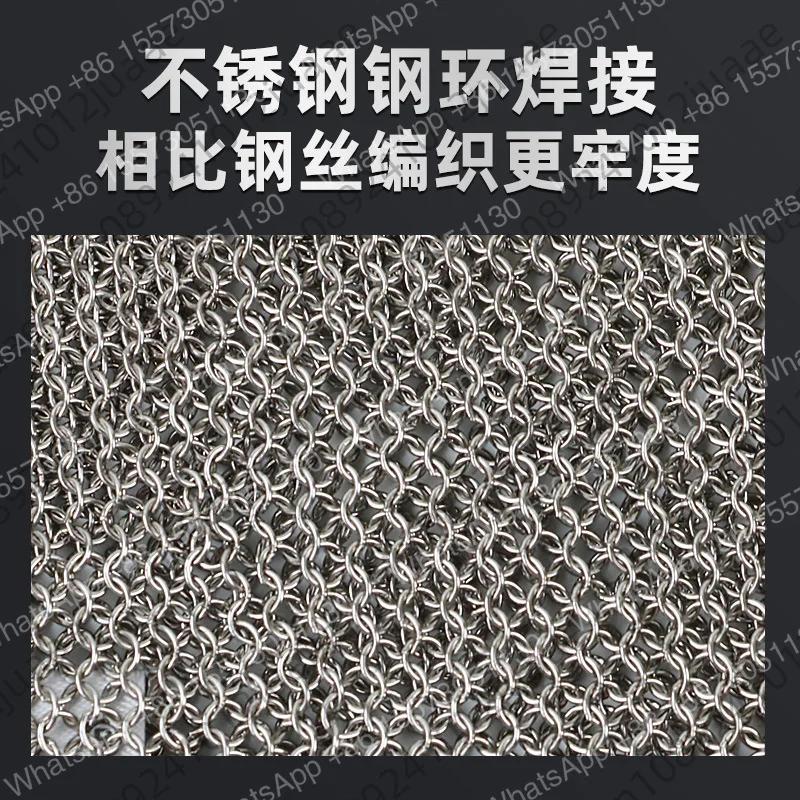 Steel Ring Glove Anti-Cut Metal Welding Butcher Glove Stainless Steel Wire for Fish Cleaning Home Use