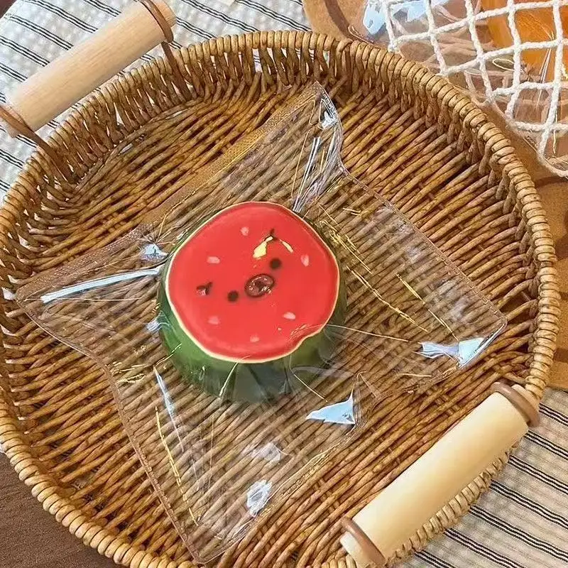 Juguete Elástico Antiestrés Kawaii Rilakkuma Sandía, Modelo Realista de Fruta, Alivio de la Ansiedad, Adorno Coleccionable