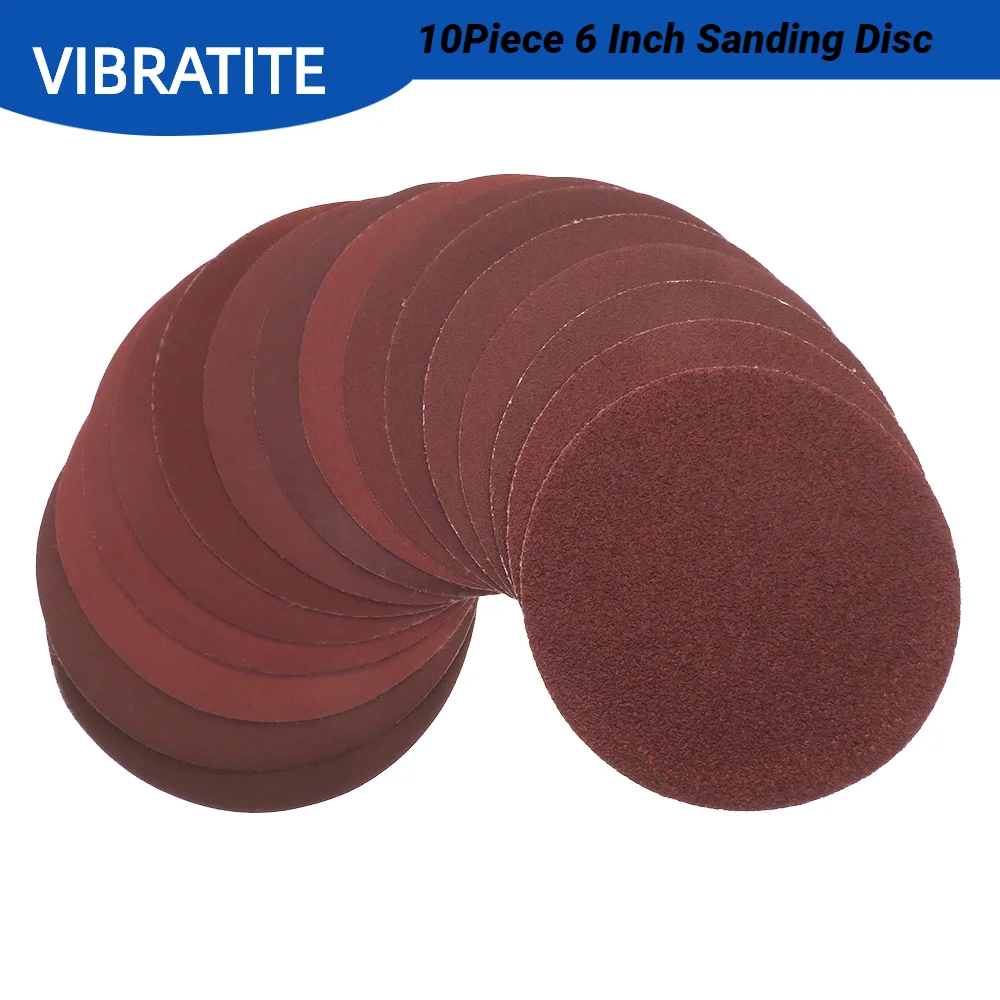 

150mm Sanding Discs Hook and Loop Sandpaper 60-2000 Grit,6 Inch for Random Orbital Sander Polisher Wood Metal Polishing Grinding