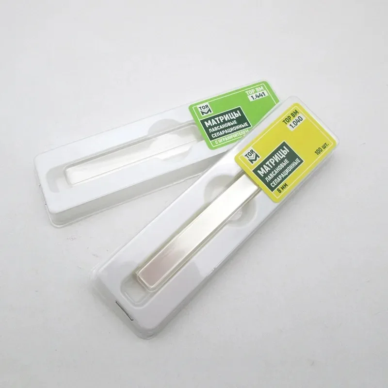 

8-коробные листы из полиэстера, полоски, матричные ленты, прозрачные стоматологические принадлежности, стоматологические клинические материалы