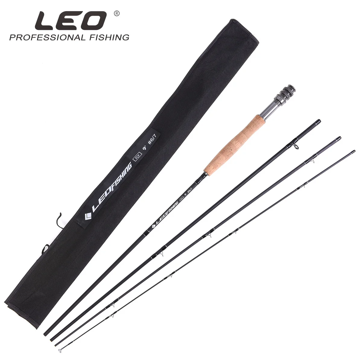 2024 New Arrival LEO Fly Fishing Rod Several Secions Telescopic Rod 4 Size High Carbon Lure Rod Super Light Design Traveling Rod