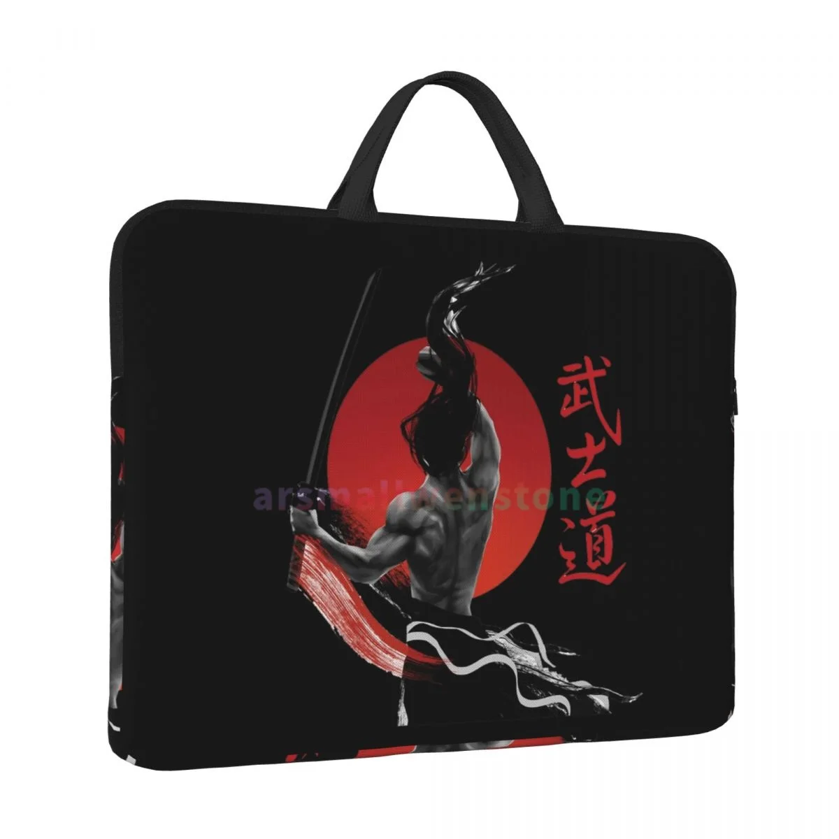 Japan Samurai Spirit Laptop Bag Computer Bag Office Business Travel 14 Inch Water Resistant Large Laptop Case