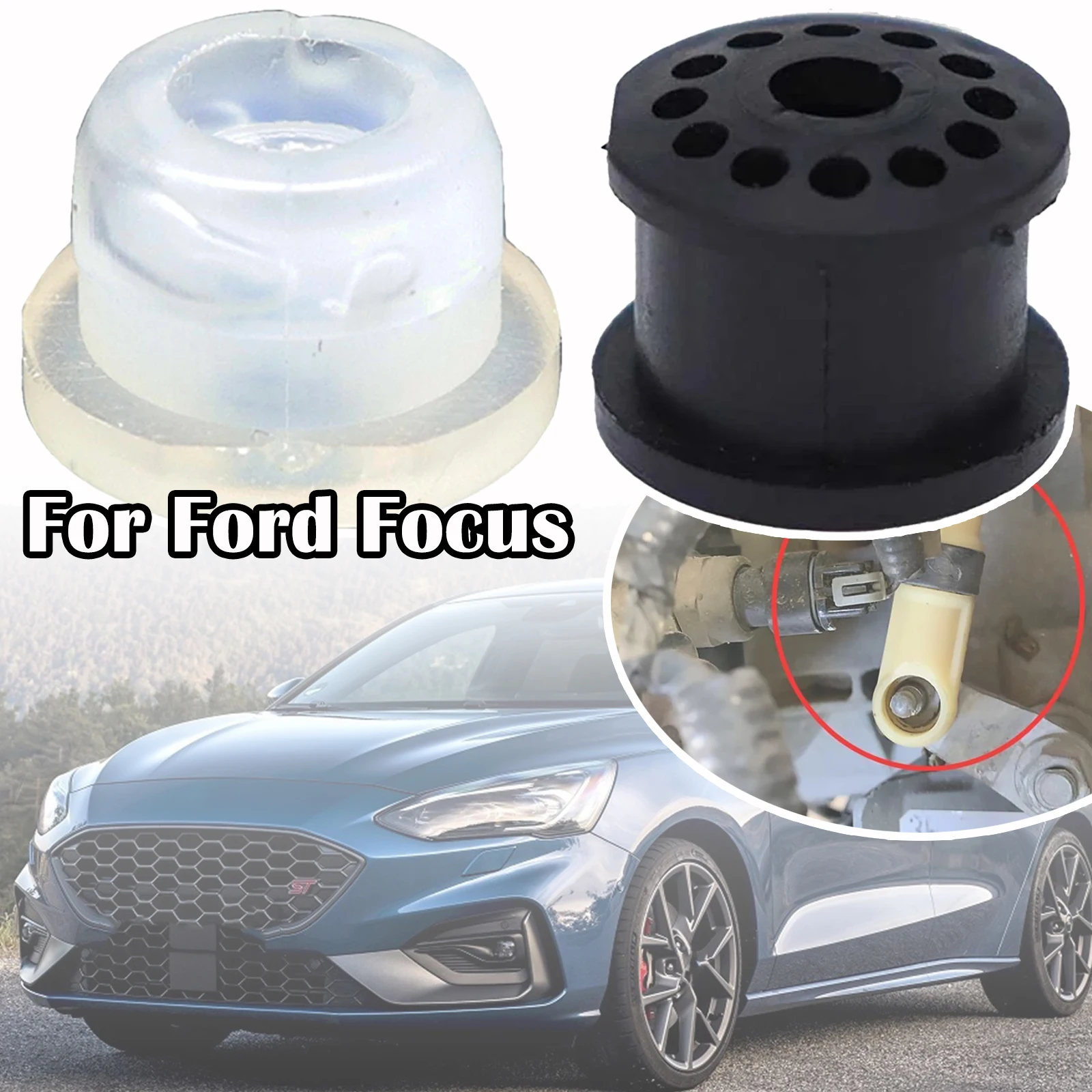 

For Ford Focus Fiesta 2005 2007 Gearbox Pull Head Gear Shift Lever Transmission Wearable Cable Linkage Cable Bushing Repair Kit