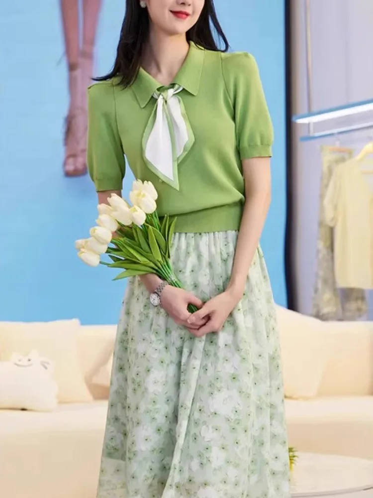 ملابس تريكو أنيقة Ne ort Sve تصميم مضاد للشيخوخة للتنقل Sle الكورية Faion Ele بلوزة أنيقة للنساء لصيف 2025