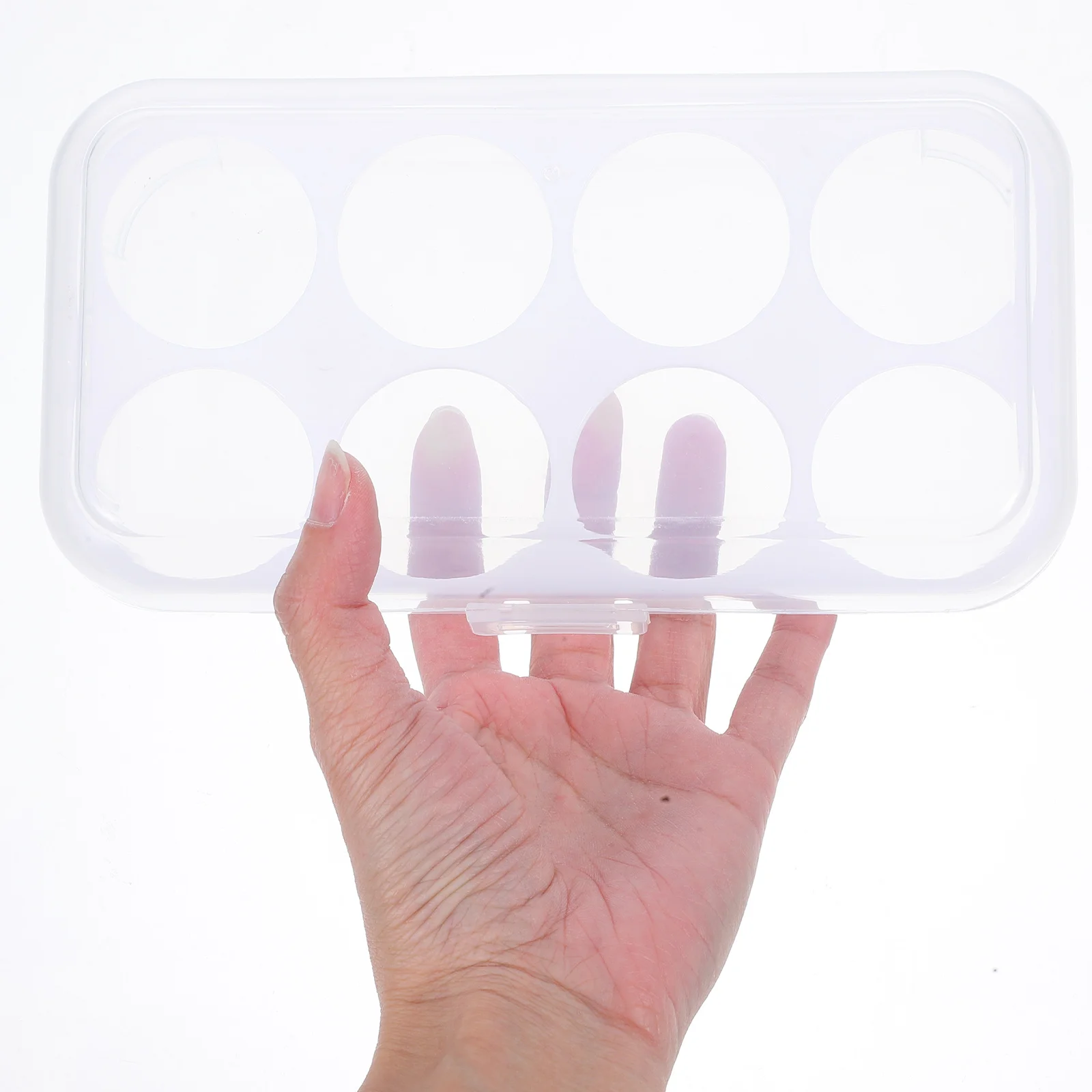 

Egg Storage Container Refrigerator Holder Portable Carrier Lock Design Durable Pp Material Kitchen Camping Picnic Accessory