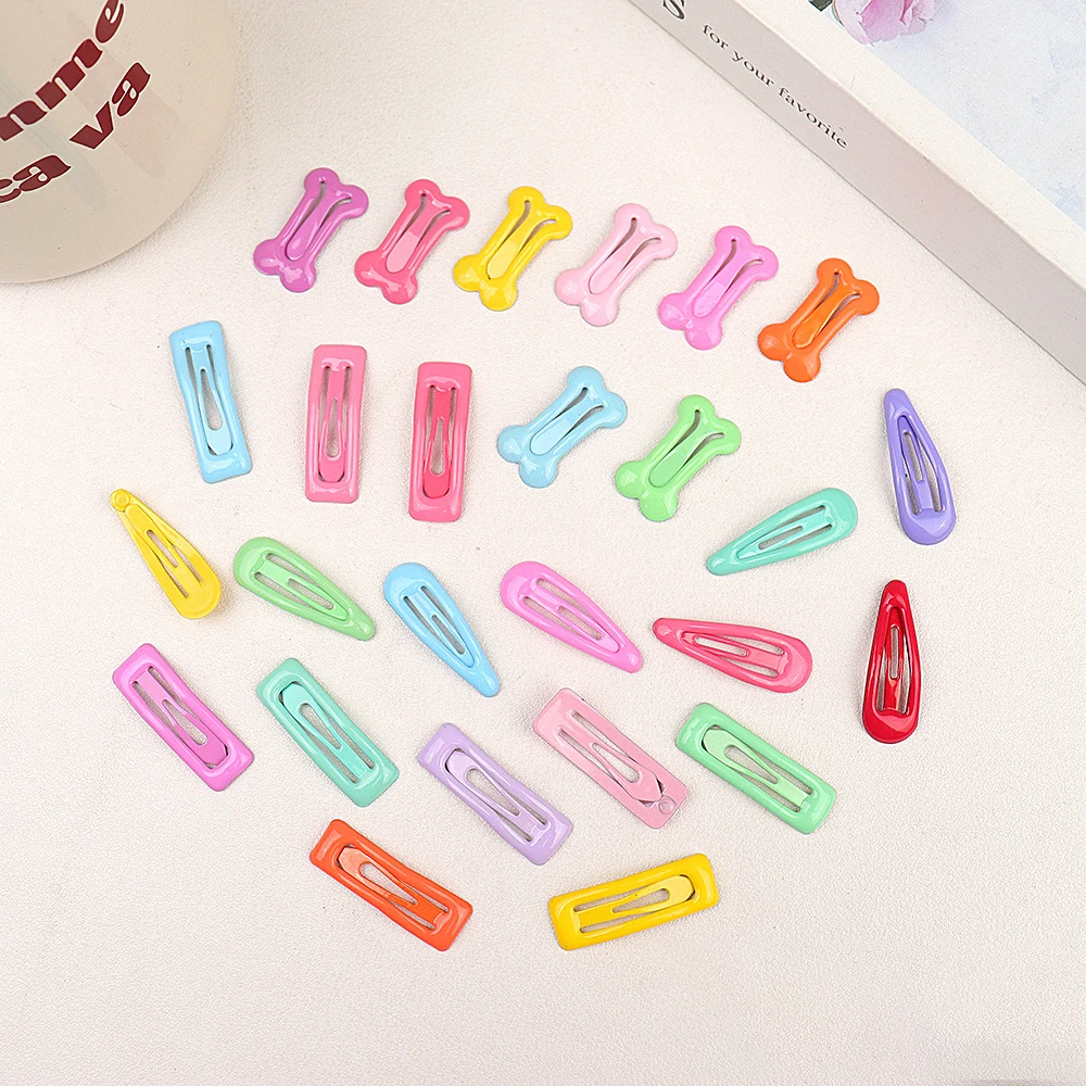 8Pcs Girls Hair Clips BB Candy Color Dripping Hair Clip Cute Princess Barrette Korean Hairpins Headdres Hair Accessories Jewelry