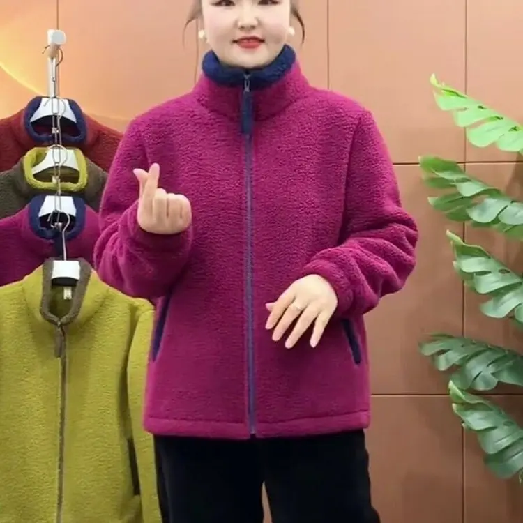 

Весна 2026: Женская утепленная хлопковая куртка с цветовыми блоками, модная зимняя одежда, уютная внутренняя подкладка в стиле Mommy Sle