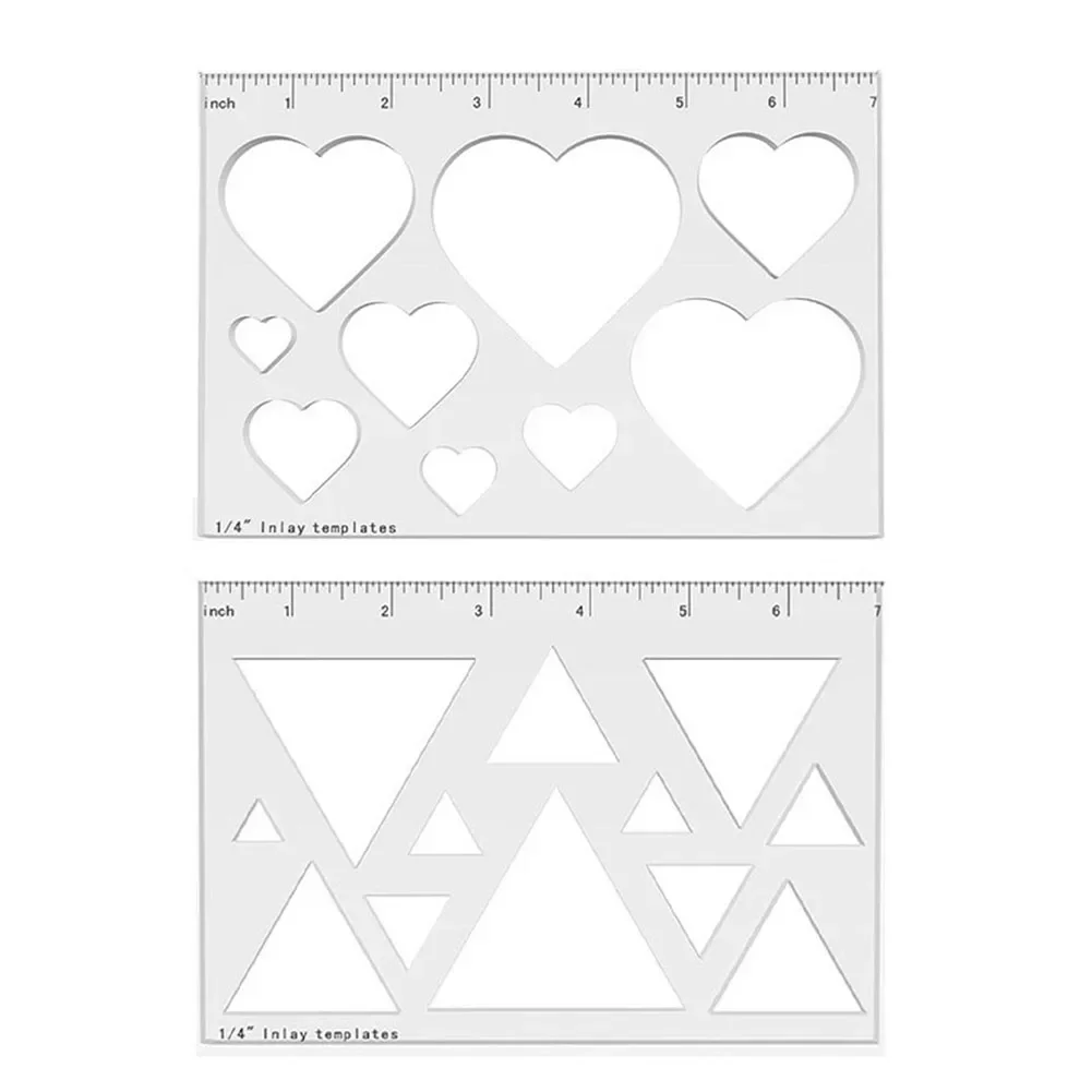 1pcs Router Template For Router Jig Template Heart Or Triangle Inlay Template Router Template Tool Accessories Router Template