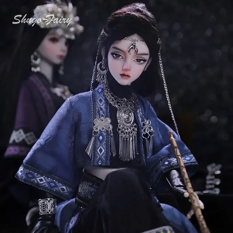 Suxi Bjd Doll 1/4 Bubo Unique Minority Miao Youth Paladin Embroidery Exquisite Collection Gift Ball Jointed Dolls Shugafairy