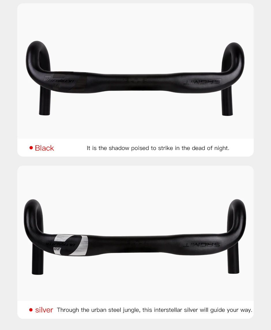 SAGMIT Fahrradlenker, reduziert den Widerstand, gebogener Lenker, verstärkte Fahrradteile, mit 31,8*420mm Aluminiumlegierung, Rennradlenker – Detail 8