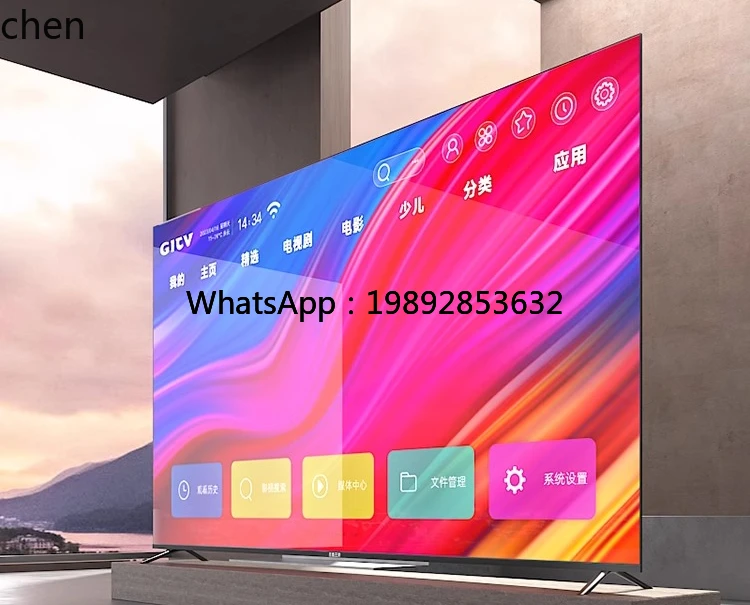 

borderless full screen TV 120 network WIFI75 far field voice high definition 4k LCD display