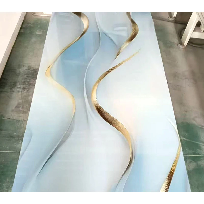 2026 Modern 3D Stone Effect PVC Wall Panels Easy Install Interior & Exterior Geometric Marble Design Waterproof for Hotels Backg