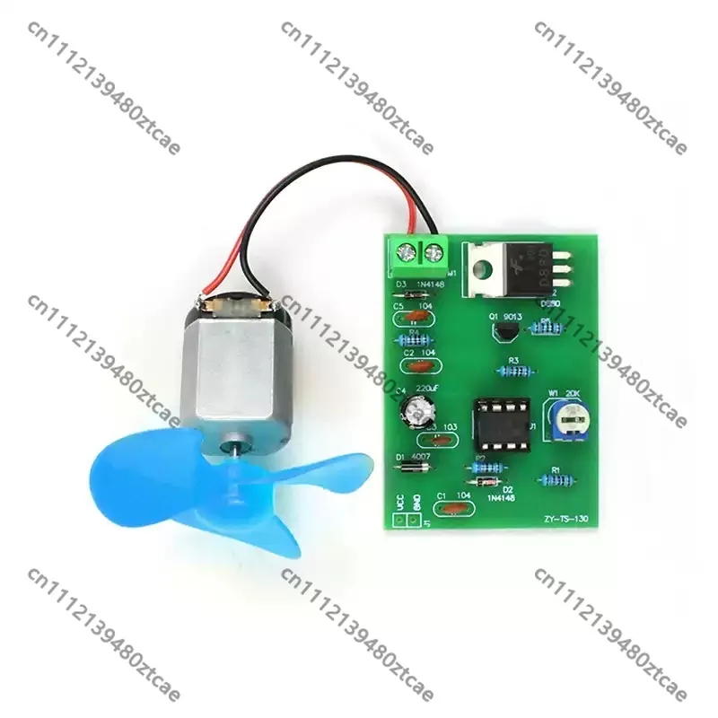 (Kit) DC Motor PWM Fan Speed Regulation Driver Controller Kit, Electronic Training Welding Circuit Board for DIY Soldering