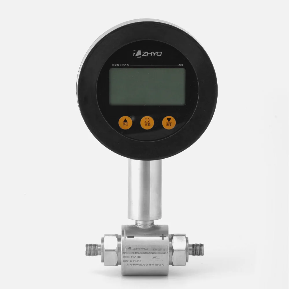 

ZHYQ Digital Differential Pressure Gauge 4-20mA 0-300mbar-35bar Industrial Stainless Steel 0.5%FS Accuracy ATEX Certified
