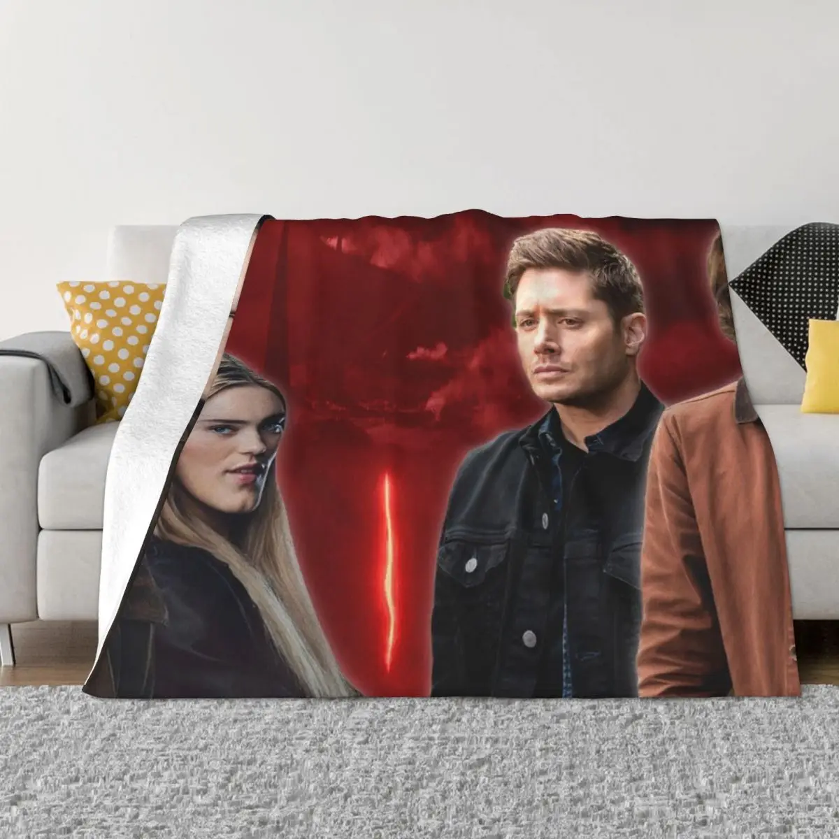 

Supernatural 002470 Anime Knee Blanket birthday gift Couple Blankets Blankets And Blankets Throw Blanket