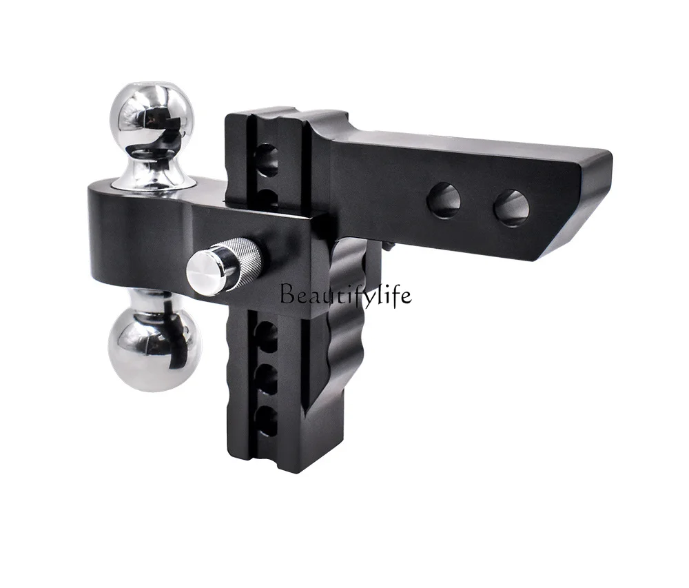 RV Adjustable Aluminum Alloy Trailer Arm Porous Wave Pattern Double Ball Head Car Modification Fittings