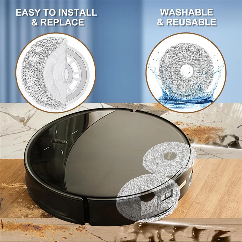 

A38Q-Replacement Parts Kit For Roborock Saros 10R Robot Vacuum - Roller Brushes Side Brushes, Filters, Mop Pads, Dust Bags