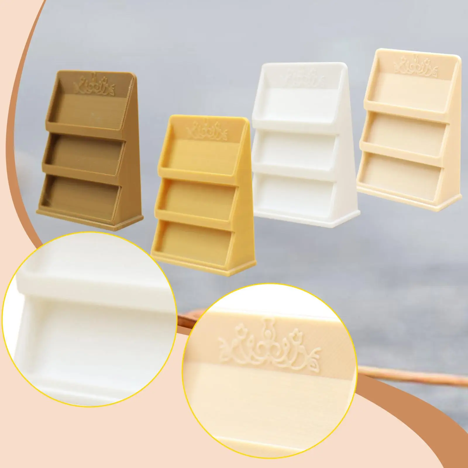 رف كتب لبيت الدمى يمكنك صنعه بنفسك لعبة أرفف كتب صغيرة لأثاث بيت الدمى نموذج رف للمشهد المصغر