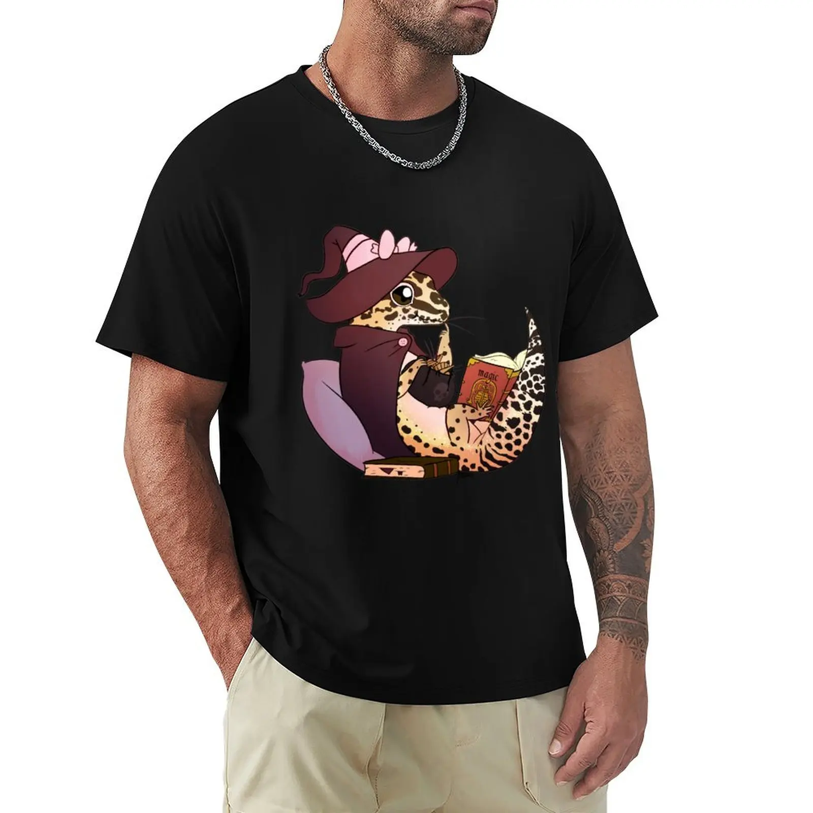 

Leopard Gecko Charley T-Shirt Aesthetic clothing vintage anime shirt boys whites mens funny t shirts