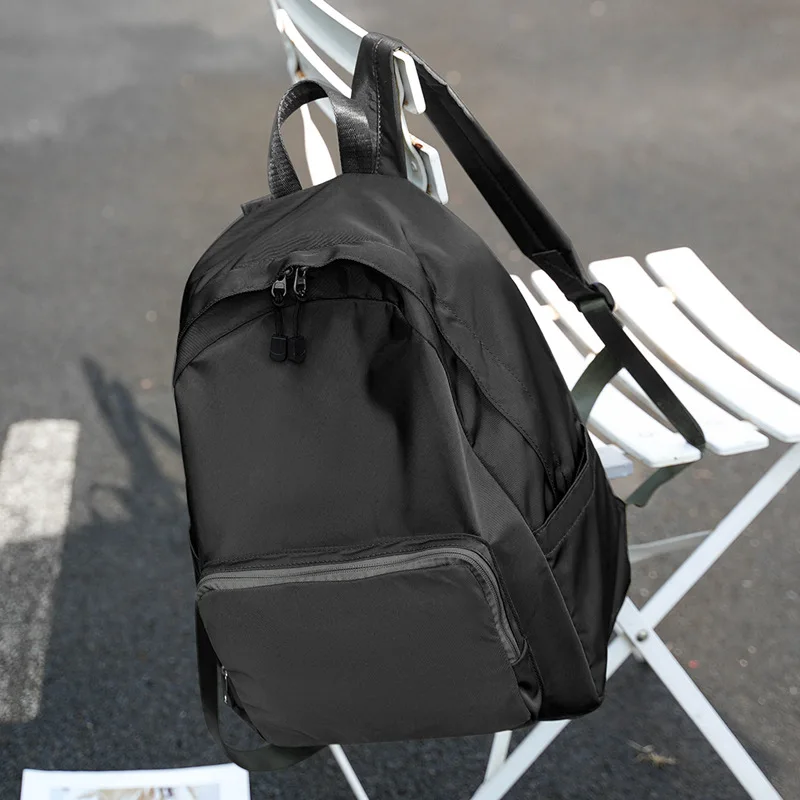 

Женские складные рюкзаки для хранения, 2025 г., повседневные однотонные школьные сумки для студентов колледжа, большая вместимость, для путешествий, для поездок на работу, женские Mochilas