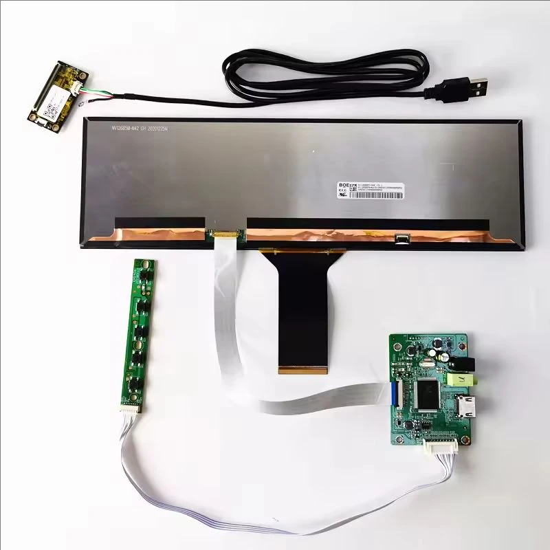 12.6-inch Capacitive Touch Display Kit LCD Screen IPS 1920*515 HD for Car Monitor/Bar Display/Raspberry Pi