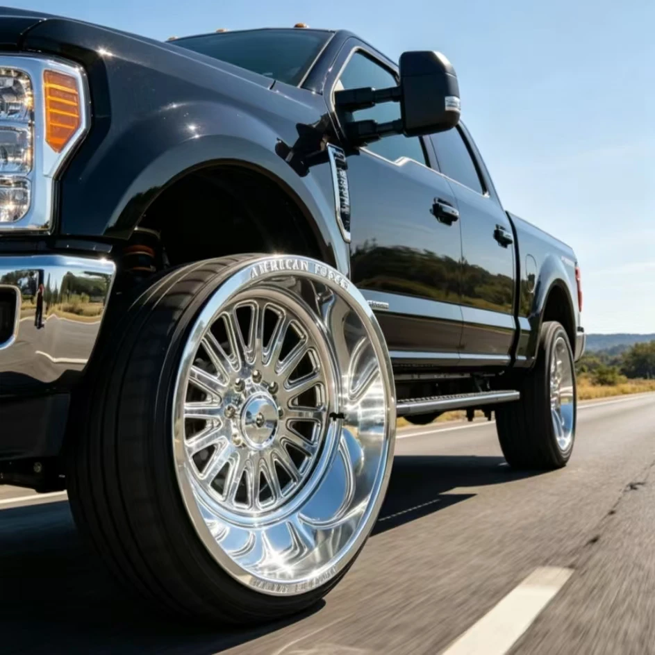 Super Single Forged Wheels 24x14 26x16 28x16 8x6.5 8x165.1 6x5.5 Gloss Black Concave Rims for Wrangler  JJ1596