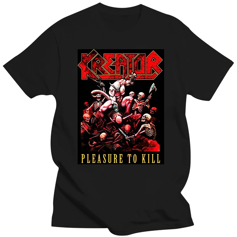 Kreator T Shirt Pleasure To Kill Band Logo new Official Mens Black