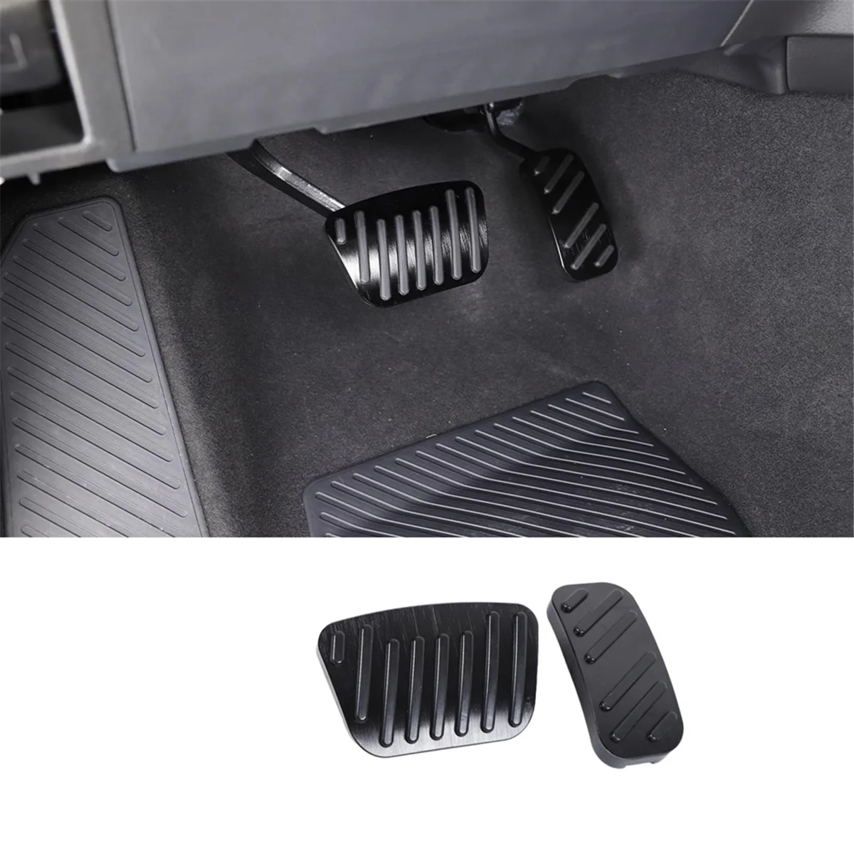 Car Brake Pedal Gas Accelerator Pedal Cover for Land Cruiser 250 Prado LC250 2024 Accessories Stainless Steel,B