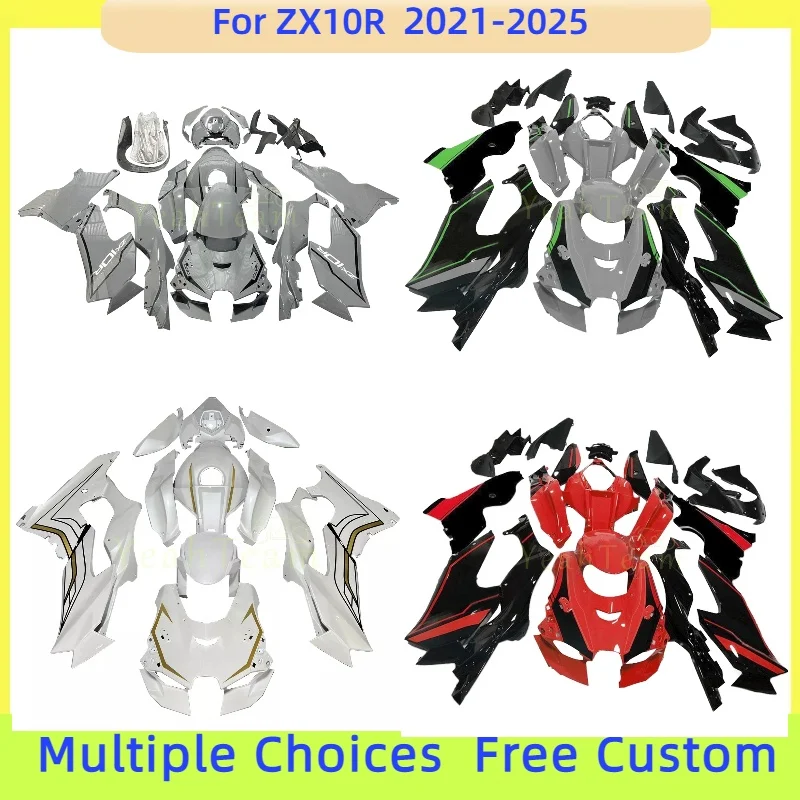 

Custom Injection Fairings Kits Fit ZX-10R 2021 2022 2023 2024 2025 Full Bodywork Fairings for KAWASAKI ZX10R 2021-2025 ZX 10R