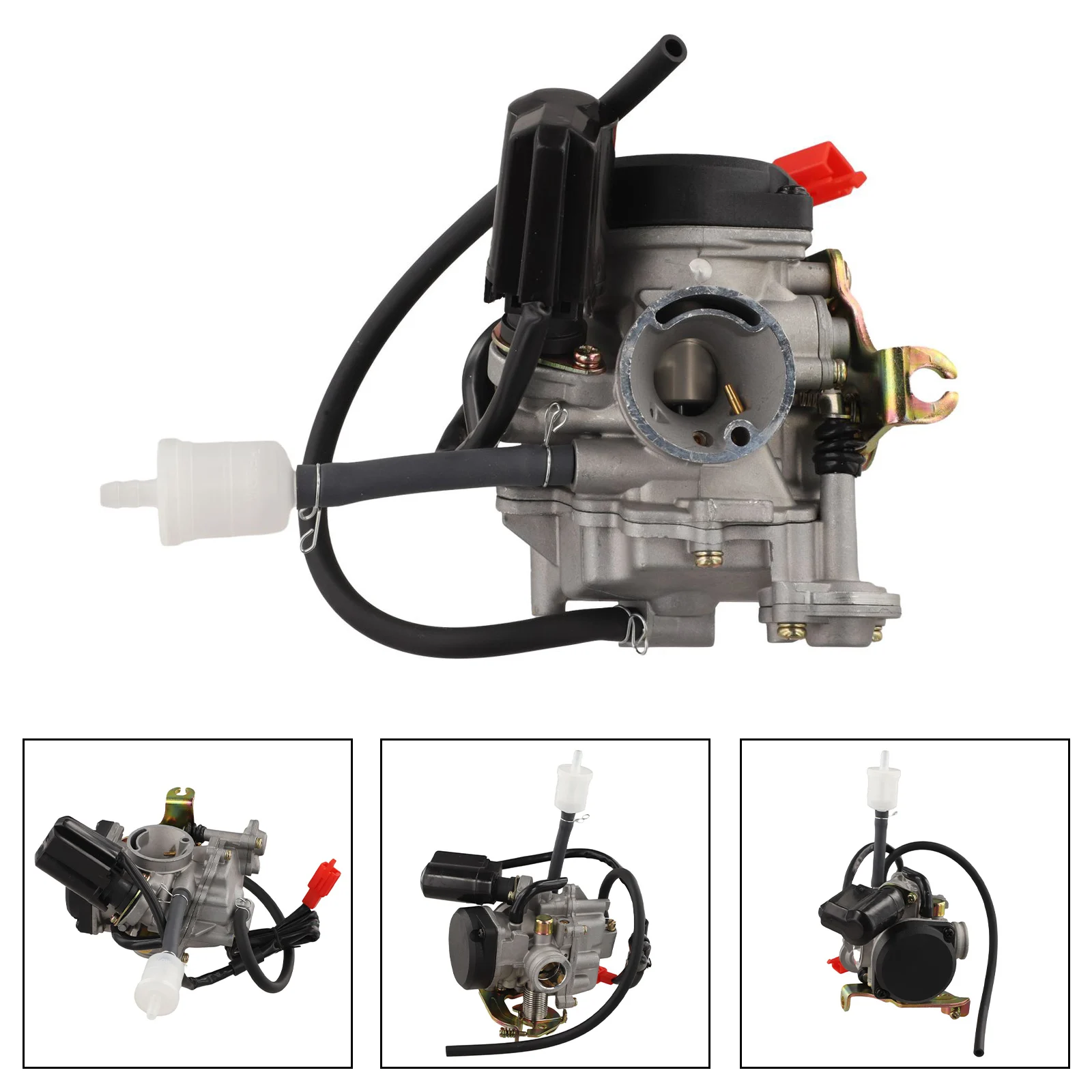 Aluminum PD18J Carburettor for 49cc For GY6 Scooters Replacement Part Compatible with Lance GTR50 and Agility 50