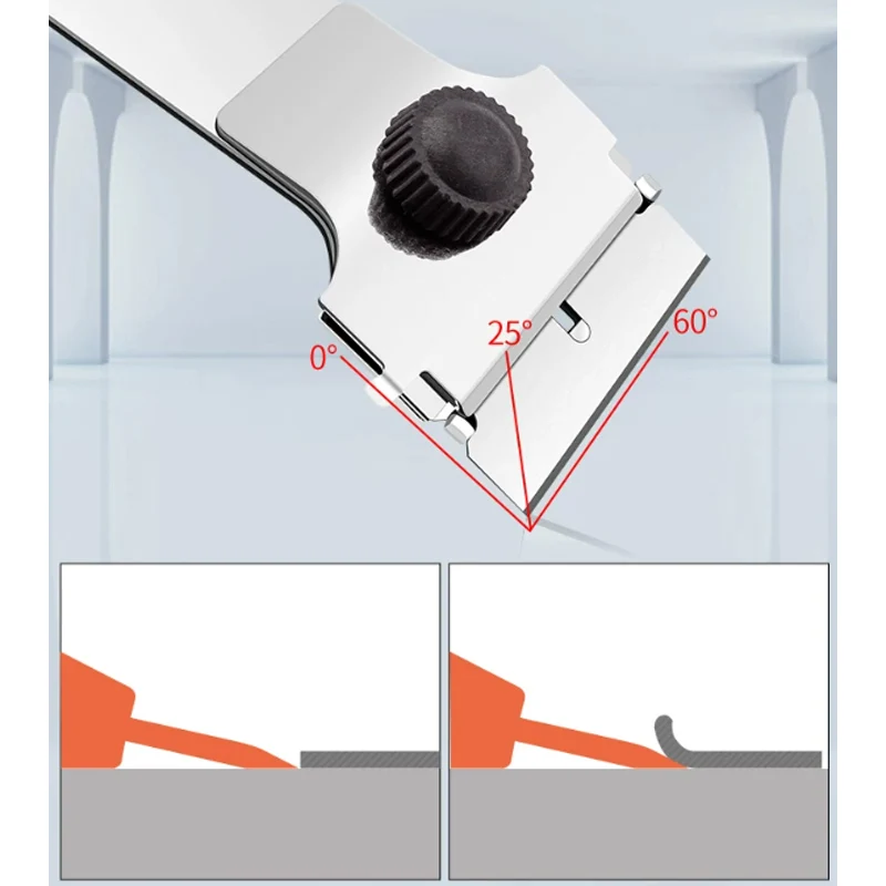 Rubber scraper, wall putty scraper, specialized tool for cleaning glass, scraping dirt on floors, and beautiful seam blades