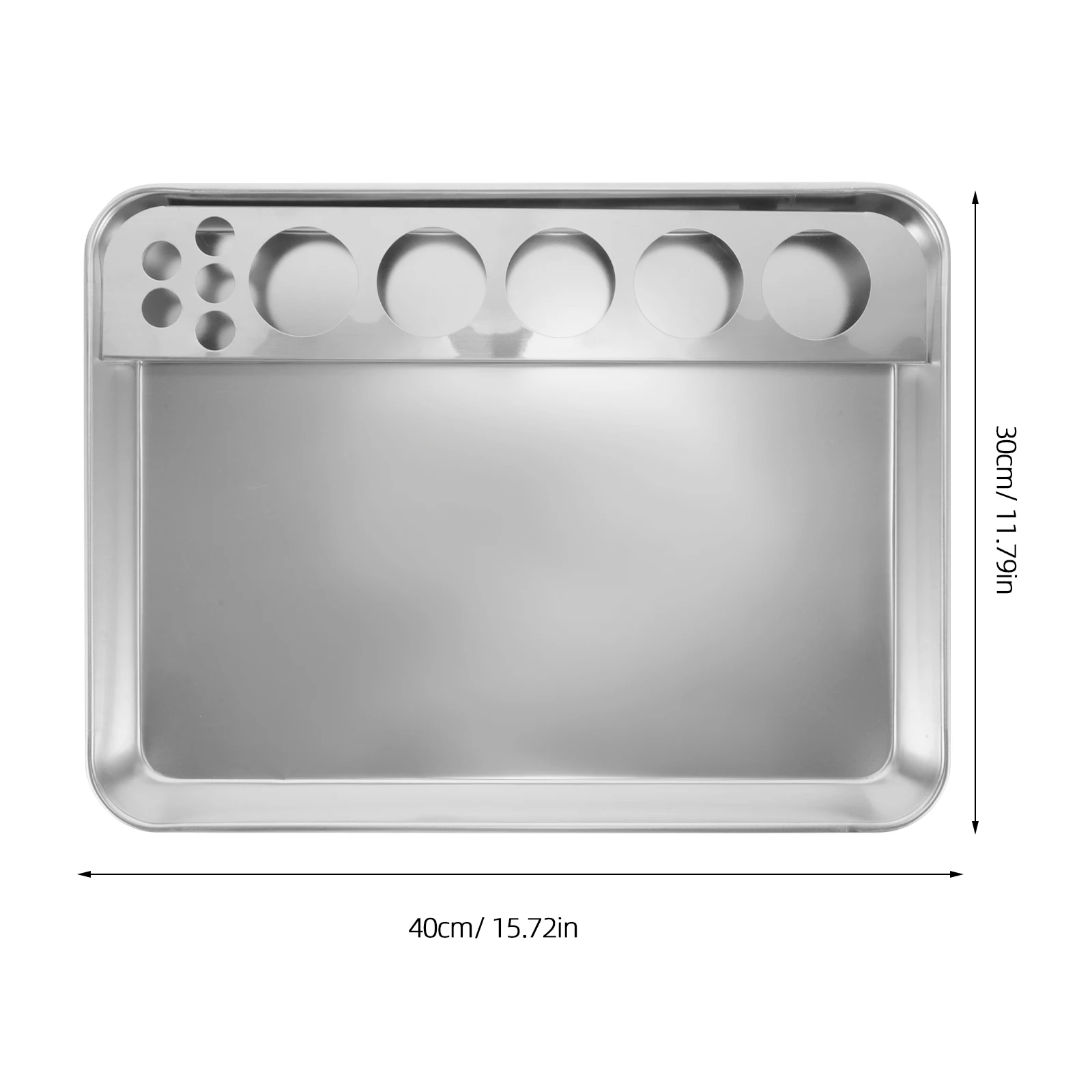 Stainless Steel Therapy Tray Large Size Medical Equipment Clinic Pill Storage Container Rectangular Medicine Tray For Hospital