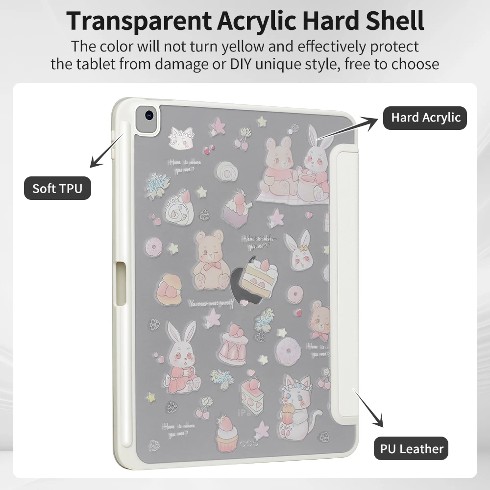 حافظة لجهاز iPad Air 11 لعام 2025 iPad 10th Gen 11th A16 9th Cover Gen iPad Pro11 4 5 10.9in 12.9 M2 M3 M4 M5 حافظة أقلام رصاص #4