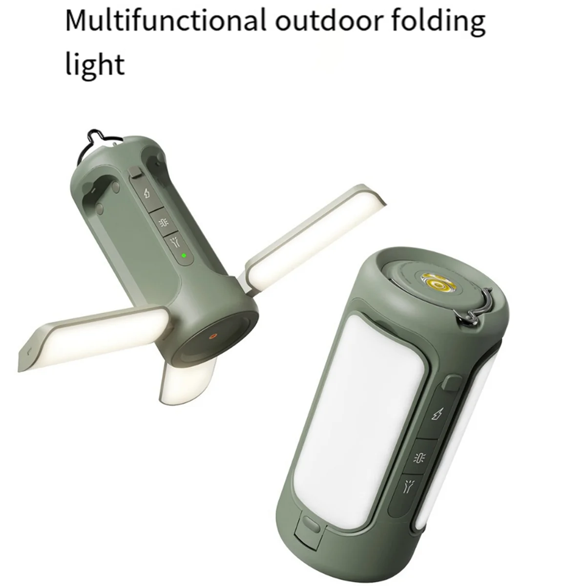 Foldable Camping Light, Strong Light Portable Light, Outdoor Tent Emergency Light, Work Fishing Light White