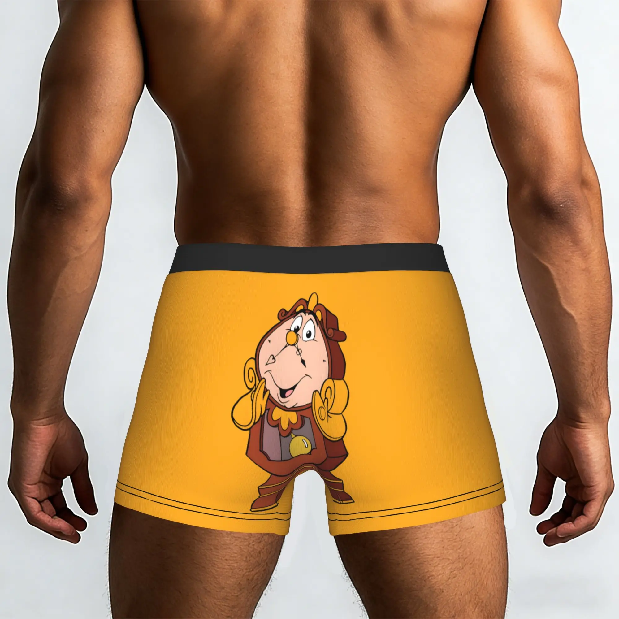 Custom Male Cool Beauty Anime And The Beast Underwear  Boxer Briefs Stretch Shorts Panties Underpants