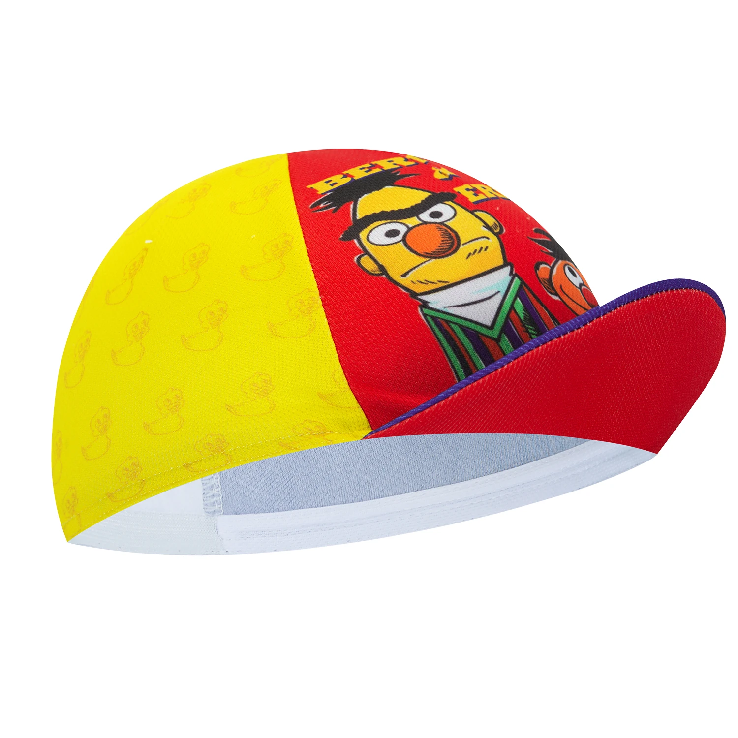 New Cartoon Men&Women Blue&Red&Yellow Cycling Caps Funny Summer Breathable Quick Dry Bicycle Hats 6 Style